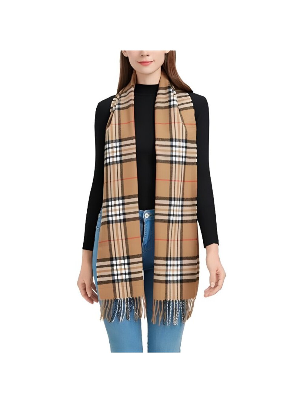 Plaid Scarf for Women and Men-Fall Winter Classic Tartan Checkered